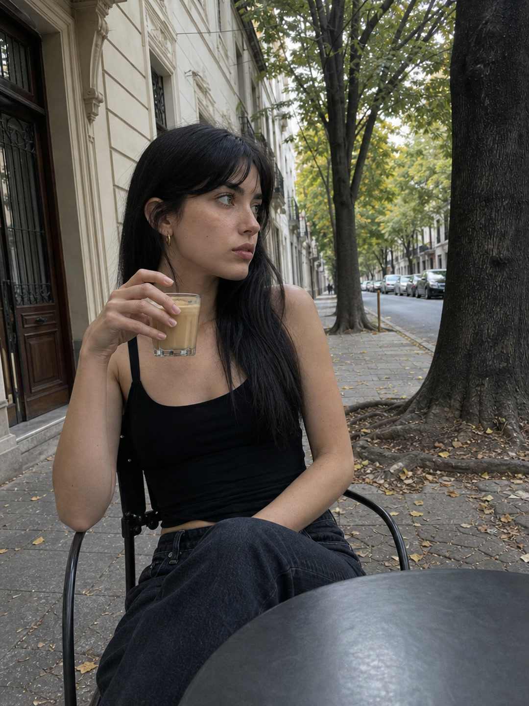Kala en una terraza